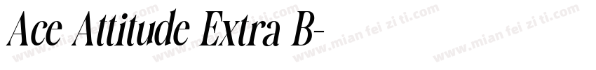 Ace Attitude Extra B字体转换